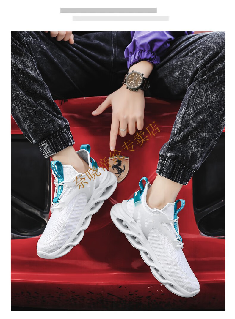 france dilun椰子2022新款春季飞织网面运动鞋男款防臭百搭厚底老爹鞋