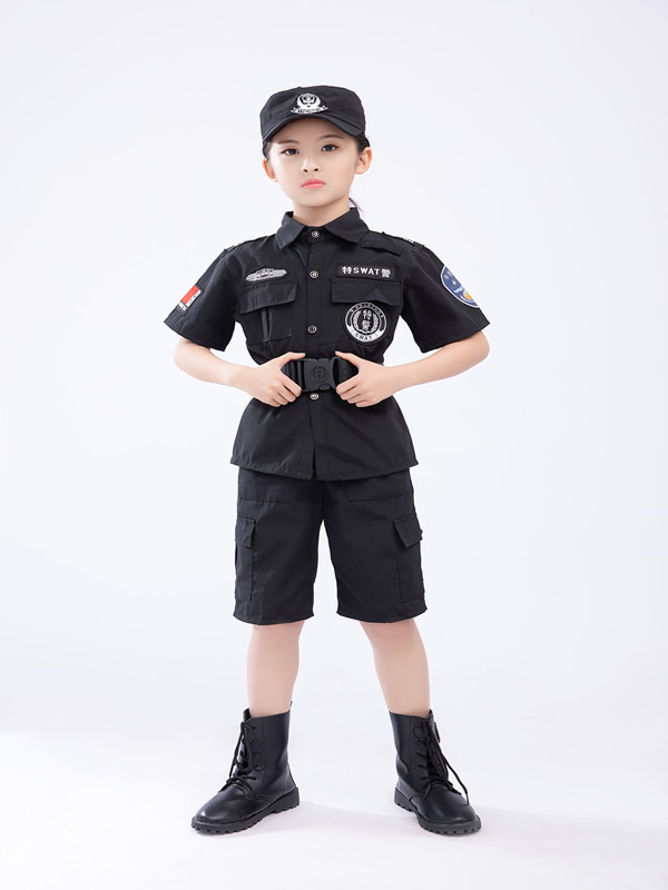 的套装男童儿童警装警察服特种兵套装小军人男童服装军装小特警衣服