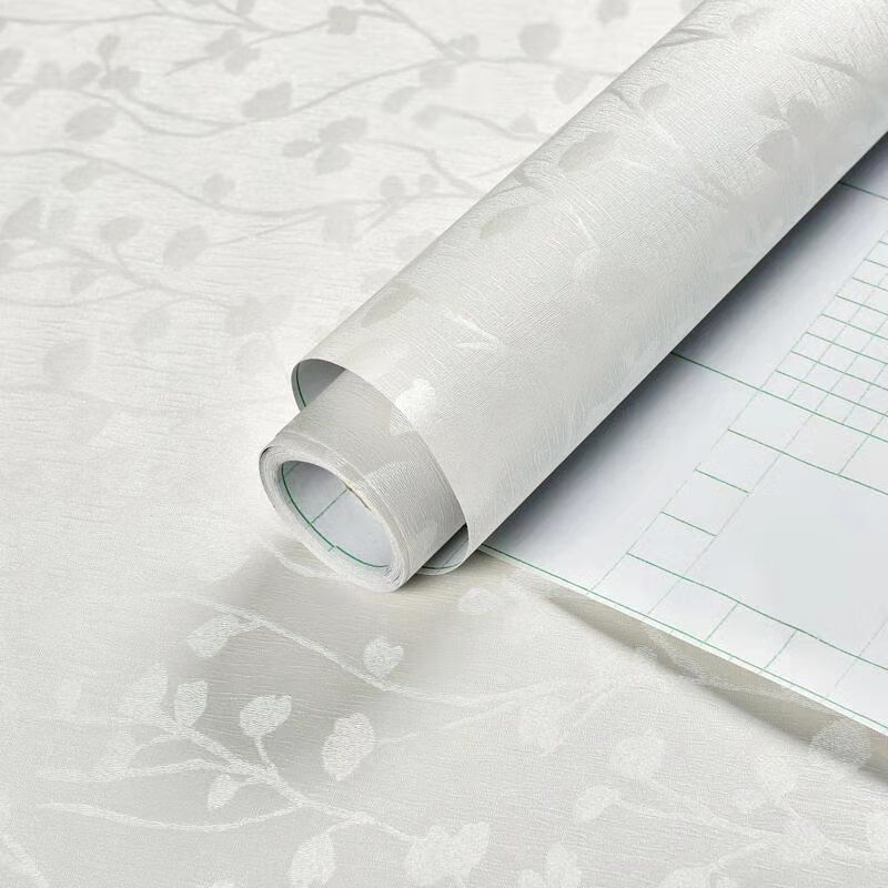墙纯白色自粘墙纸防水可擦洗卧室温馨自贴家具翻新宿舍贴纸腻子白接近