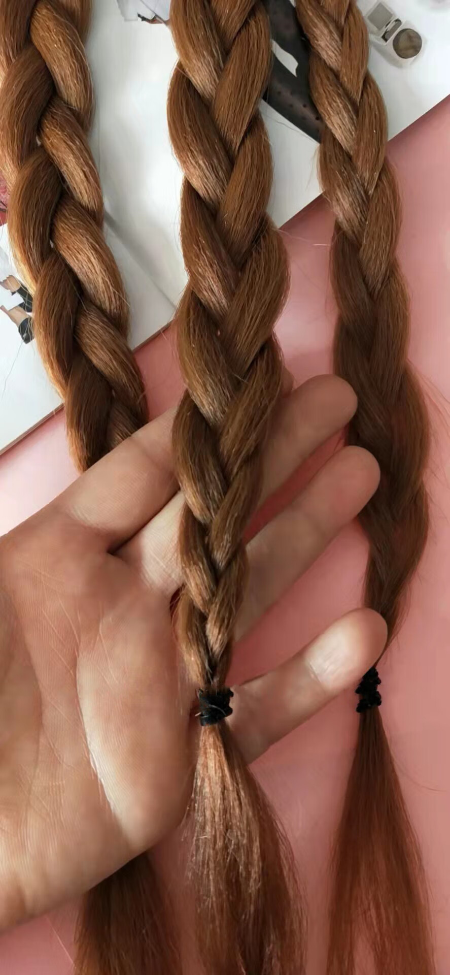 甜辣拳击辫甜酷女孩自然麻花辫鱼骨辫子泡泡辫辣妹假发马尾日常马尾