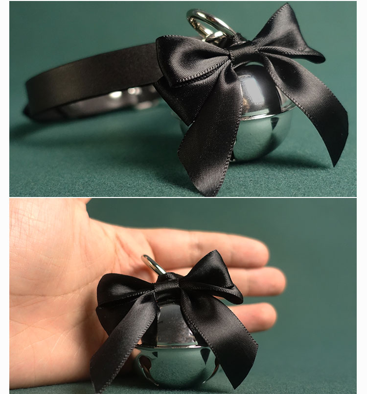 主仆项圈男奴男m女m牵引铃铛大号情趣铃铛趣情用品调情项圈镂空铃铛