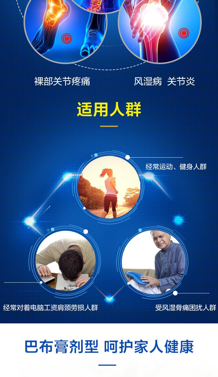 吲舒 吲哚美辛巴布膏 4贴 拉伤 扭伤 肩周炎 颈椎病 关节炎 缓解局部