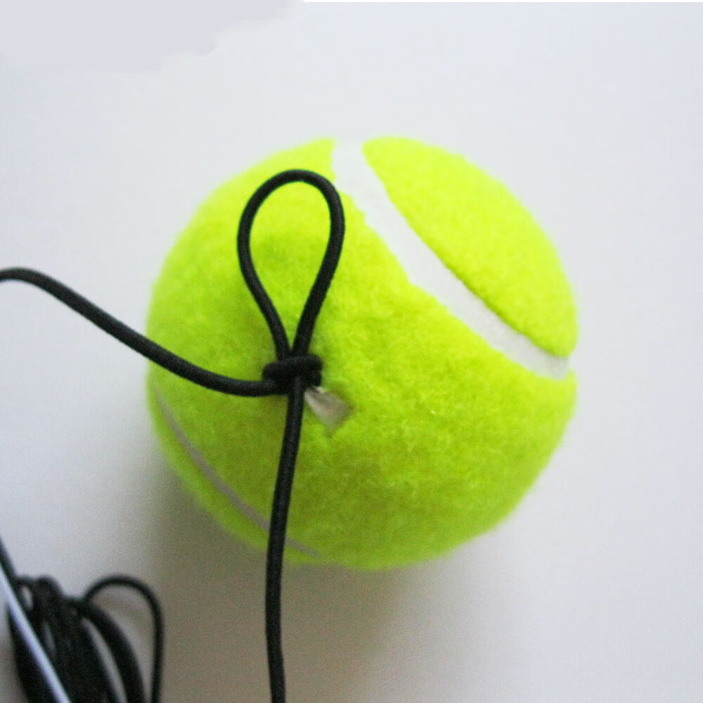 带绳网球初学者高弹性耐打训练单人带线弹力绳回弹比赛按摩宠物球 带