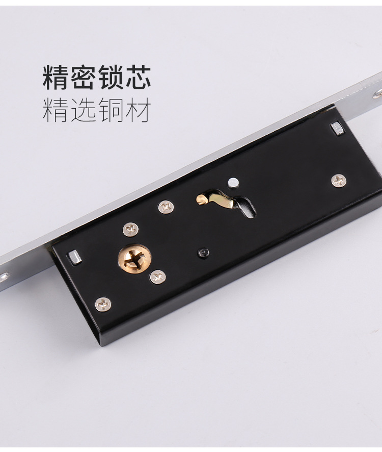 铝合金门锁老式玻璃门推拉门锁落地锁有框门锁厨房阳台移门勾锁hy302a