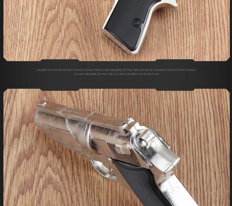 擦炮抢怀旧玩具儿童子炮抢1205金属砸响炮枪合金模型打响纸炮枪不可