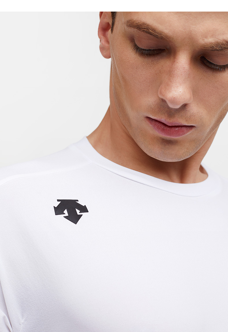 descente迪桑特 running 男子针织短袖t恤 d0231rts43 蓝色-bu 2xl