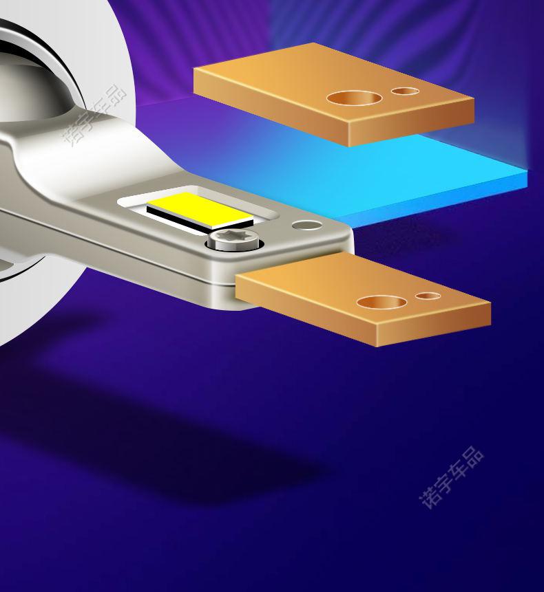 定制2022d2hled大灯超亮灯泡改装远近一体双光透镜d2sd4s激光近光灯