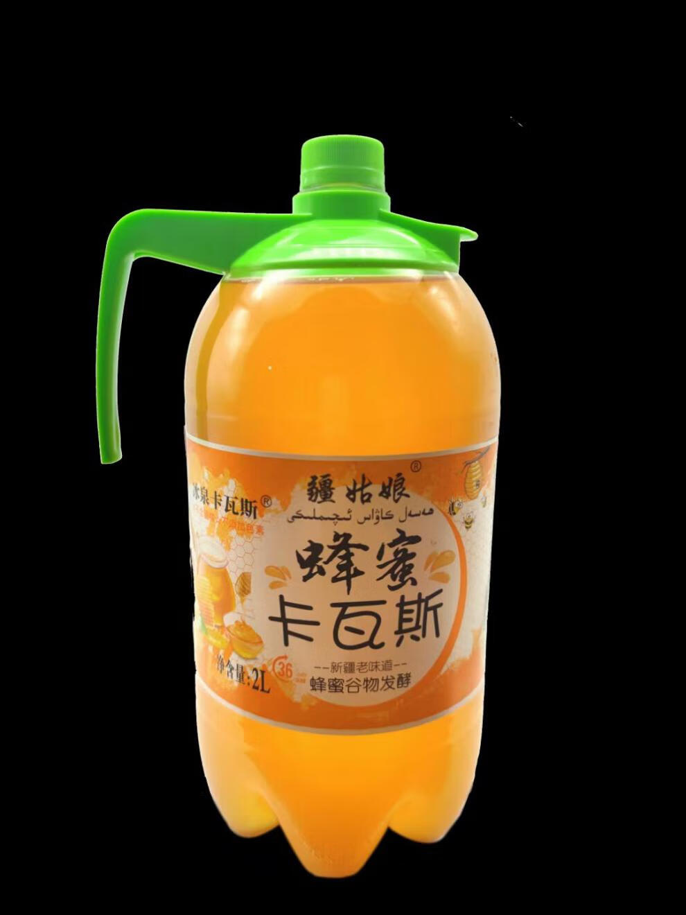 格瓦斯疆姑娘饮料夏季冰饮蜂蜜树莓无酒精 疆姑娘红树莓卡瓦斯桶装2l*