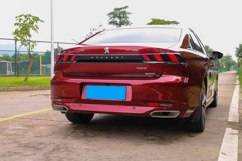 改装黑标 数字车标贴 狮爪饰条配件爆改 标致508l【黑色中网贴膜】