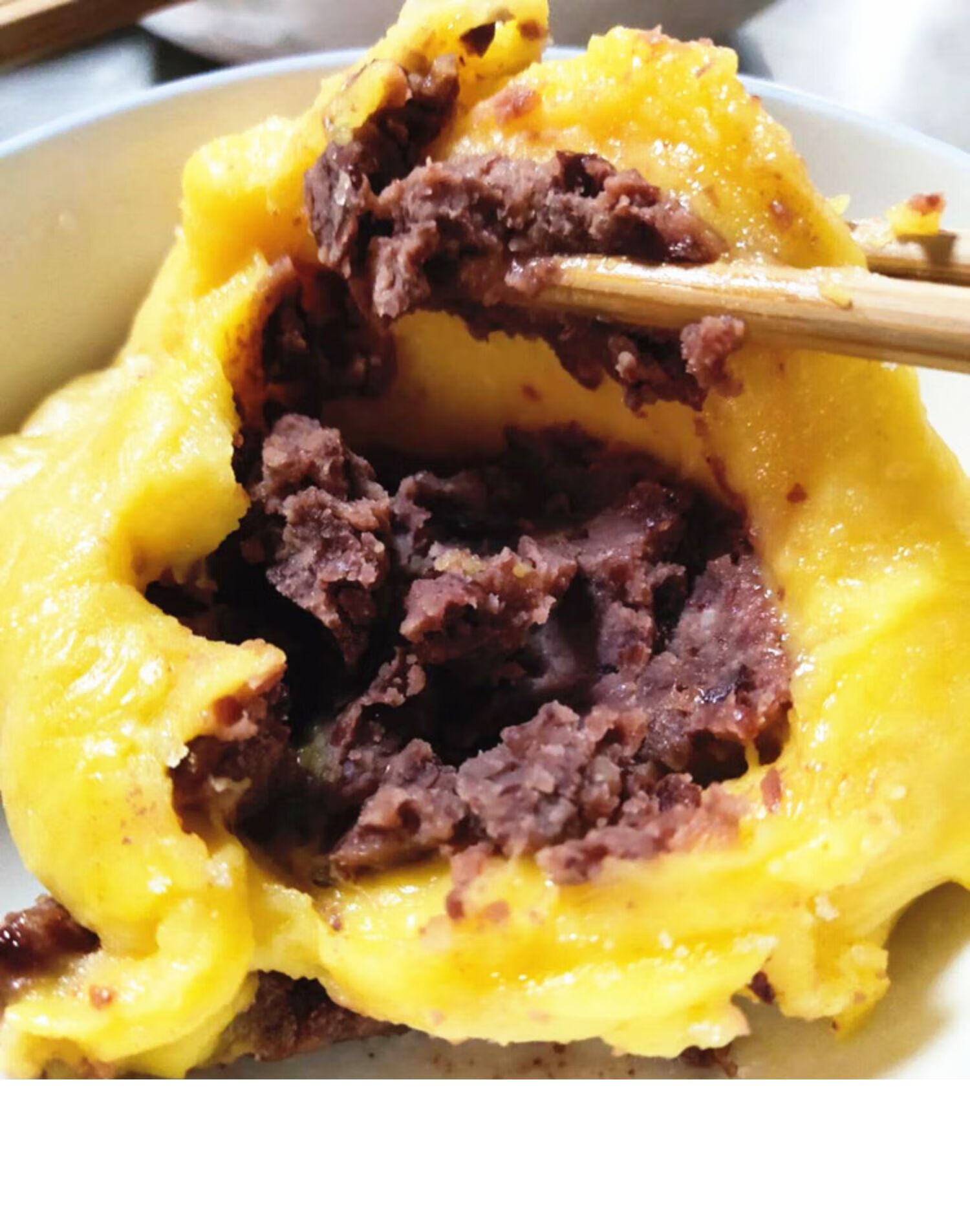 大黄米粘豆包东北黏豆包赤峰林西老式手工芸豆馅年糕粘糕饼子 大黄米