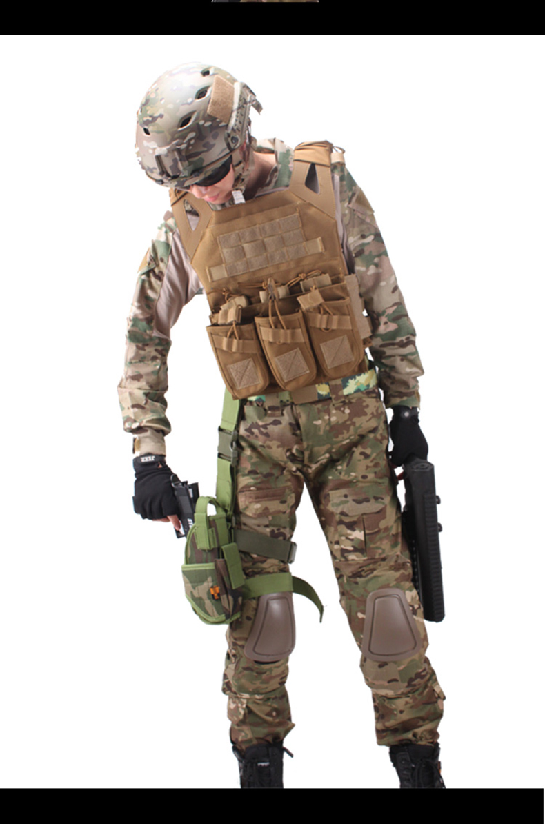 户外装备 户外配饰 强霸(qiangba) 新式通用战术套腰套绑腿枪套玩具92