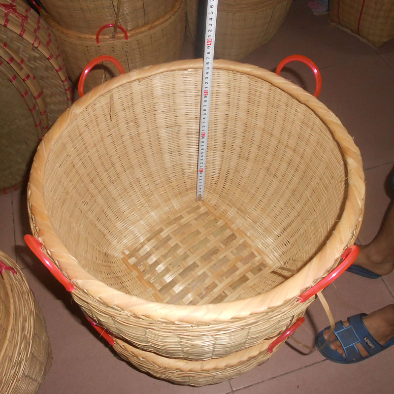品大号箩筐淘米篮篼盛装粮食竹簸箕收纳竹篓喜事用品t0823 大箩无耳
