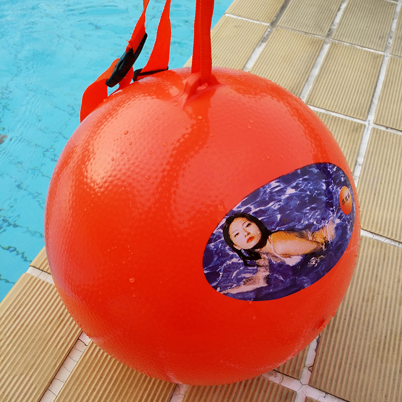 游泳专用跟屁虫乐乐宝游泳球救生球救生圈款跟屁球浮标球加厚水上沙滩