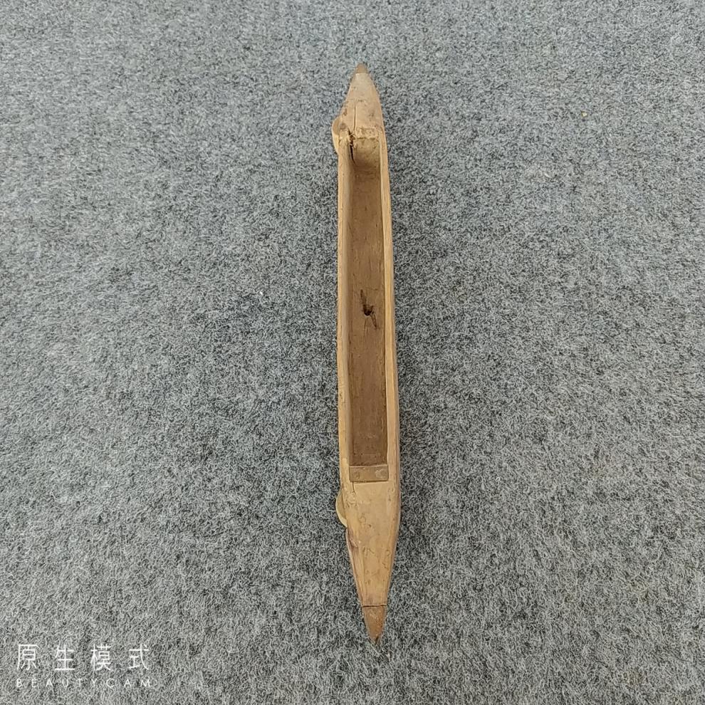 民俗老物件老织布机纺车配件纺线锭子旧篦子刷子梭子机杼茶托道具 铁