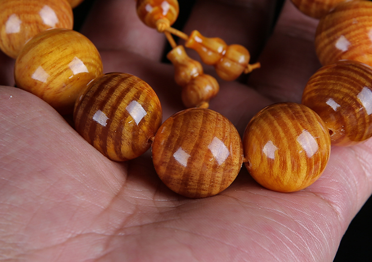 印尼血龙木手串全透光沉水手链男冰种老料正宗佛珠手串男清漆款血龙木