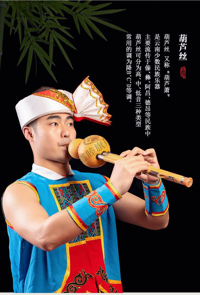 葫芦丝儿童初学者黑树脂小学生成人树脂胶木镀铜天然紫竹金丝楠木红木