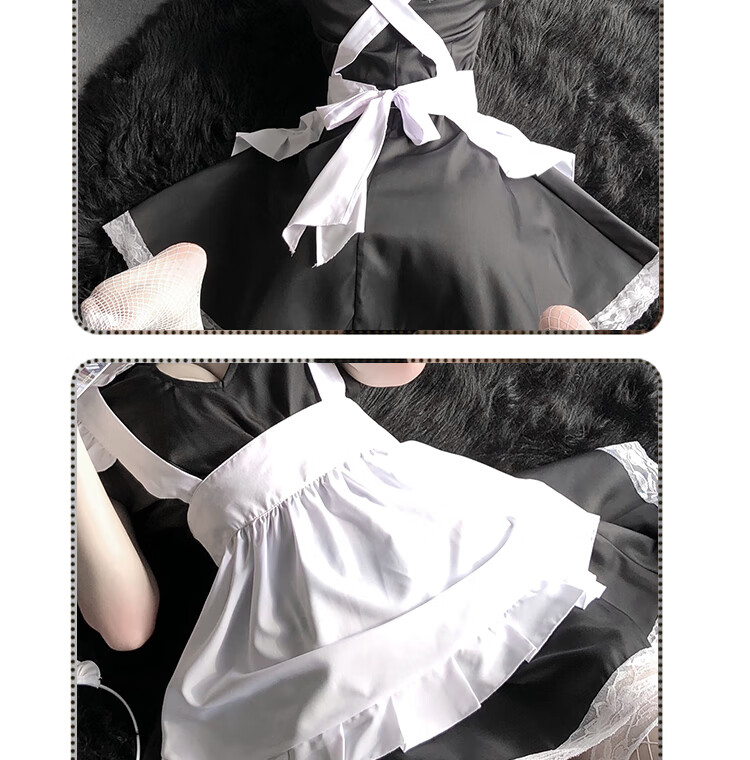 女仆装cos洛丽塔可爱女仆制服性感私房写真猫咪女佣女装lolita裙黑色