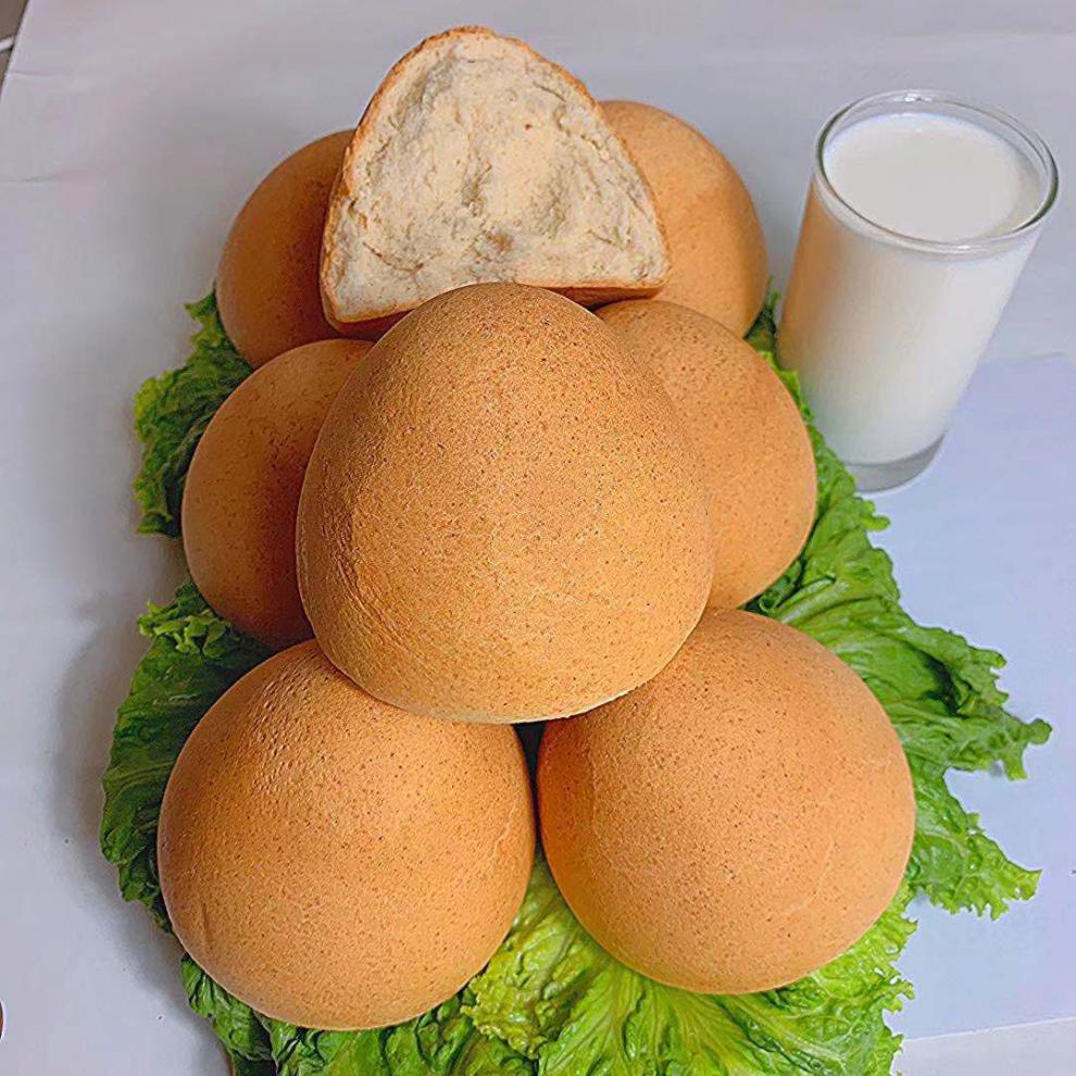 现烤现发纯手工馒头俄式烤馒头速食早餐牛奶味面包老面馒头纯手工烤