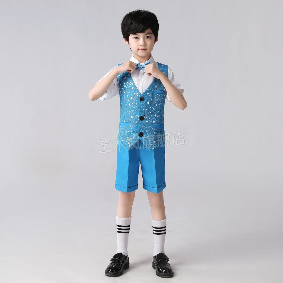 节演出服六一幼儿园小班学生男孩背带女孩纱裙舞蹈表演服装儿童节目