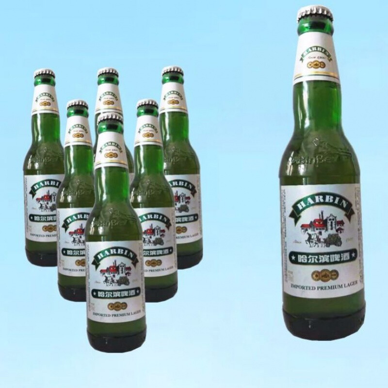 哈尔滨啤酒1900哈尔滨啤酒小瓶哈啤1900出口俄罗斯330ml6瓶330ml12瓶