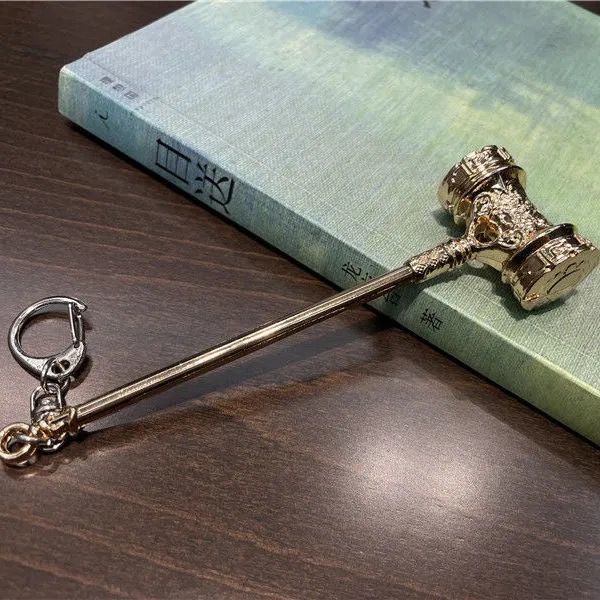 神孩子斗罗大陆唐三闪光昊天锤动漫周边实心昊天锤儿童金属玩具12cm
