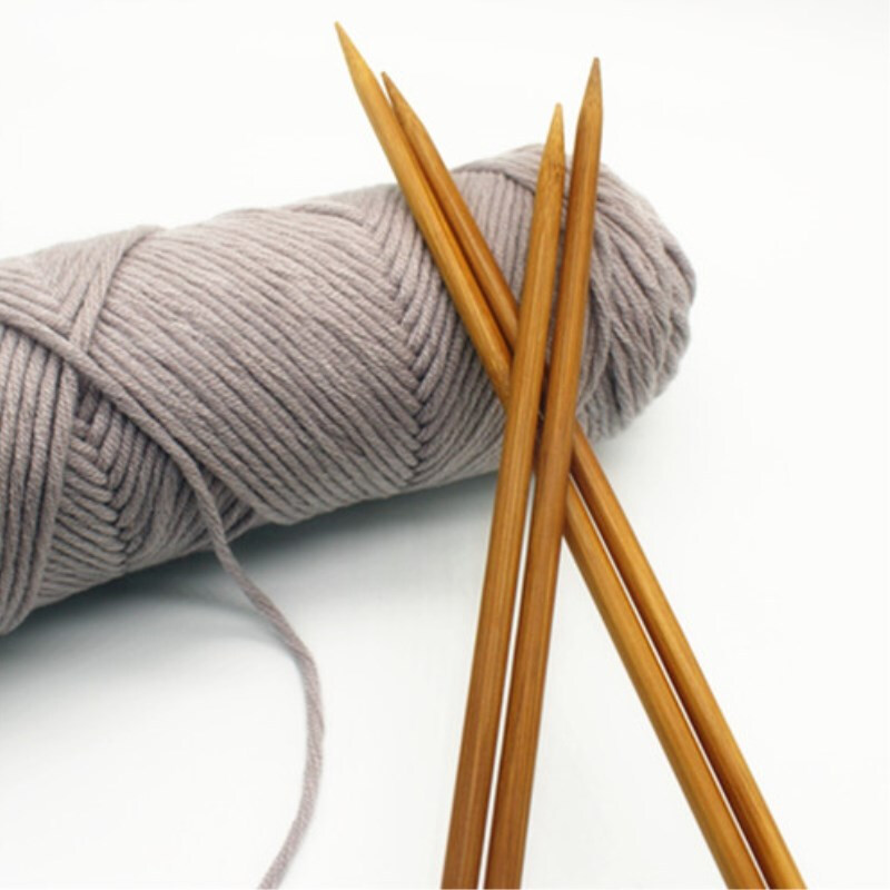 碳化竹针毛线针棒针粗针 织毛衣针编织工具 围巾帽子针套装z 【整套长