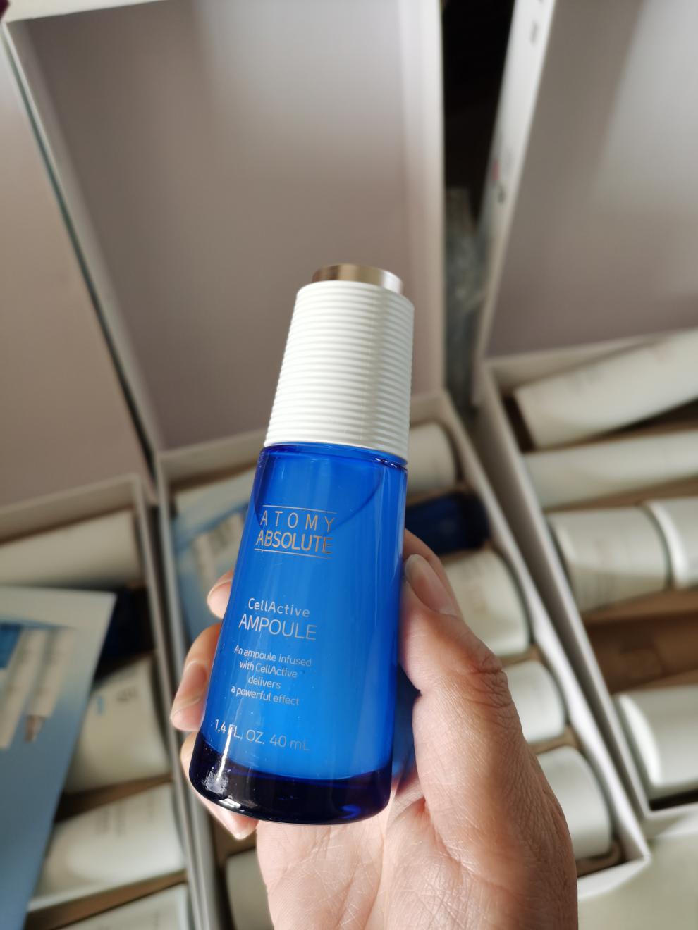 艾多美逆了龄六件套atomy逆了龄水面霜眼霜精华蓝色安瓶 精华【图片