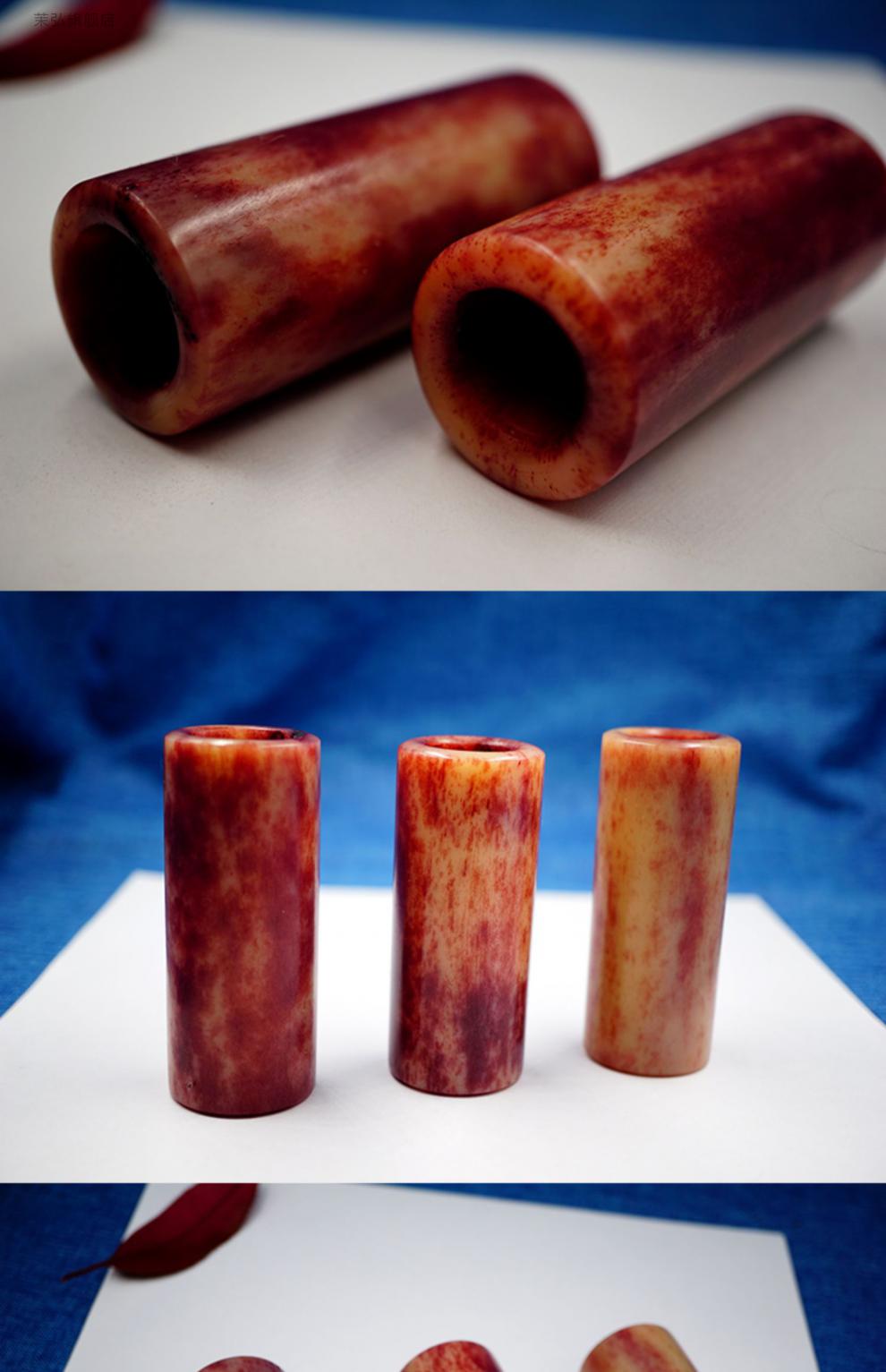 骆驼骨手把件天然骆驼骨手把件血料驼骨头文玩把件diy戒指扳指小腿