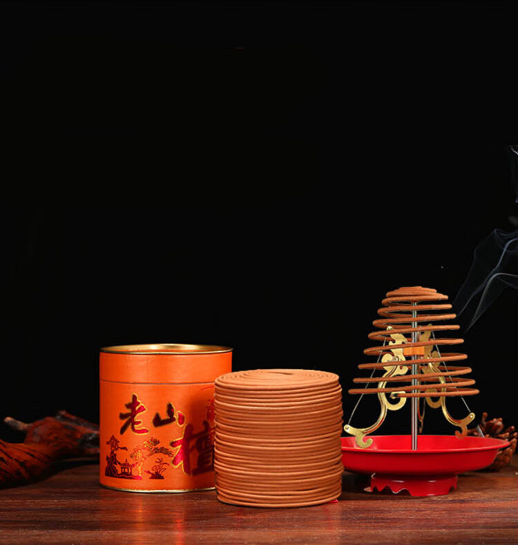 檀香盘香供佛家用家香寺庙大盘香拜神佛香印度奇楠12小时一盒30盘单价