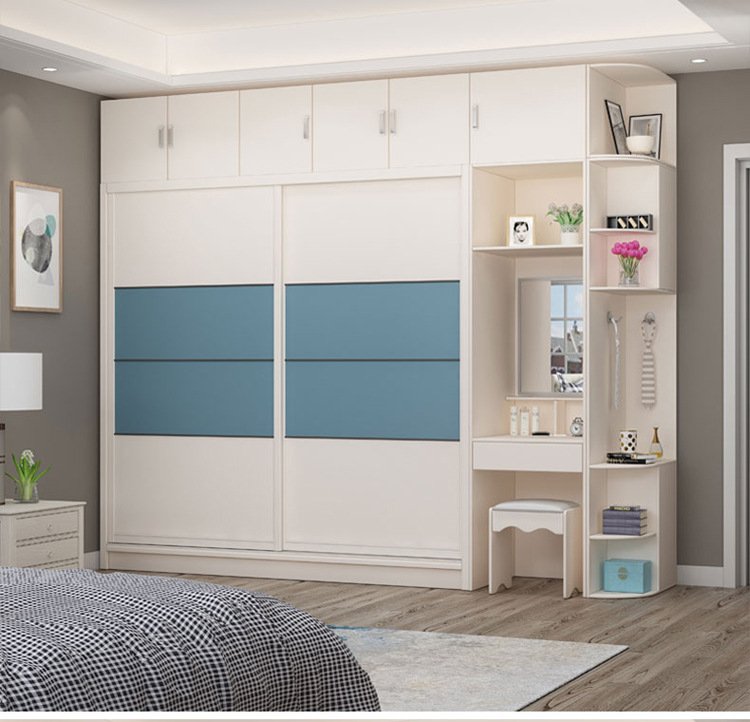 衣柜轻奢家用北欧风现代简约实木衣柜板式衣柜衣柜定制多层实木衣柜