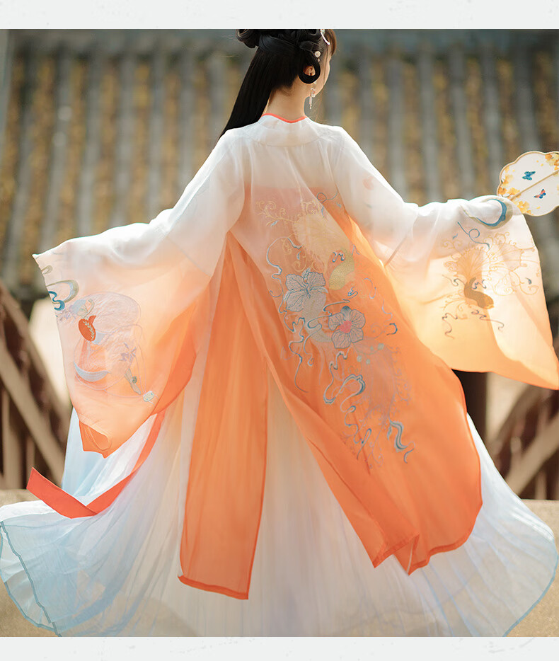恒源祥汉服女【大鱼海棠】齐胸襦裙6米摆大袖衫重工刺绣日常 大鱼海棠