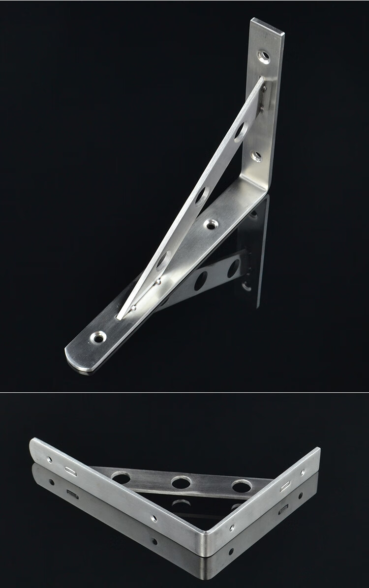 加厚不锈钢三角支架墙壁层板托壁挂置物托架墙面隔板支撑架 重型350mm