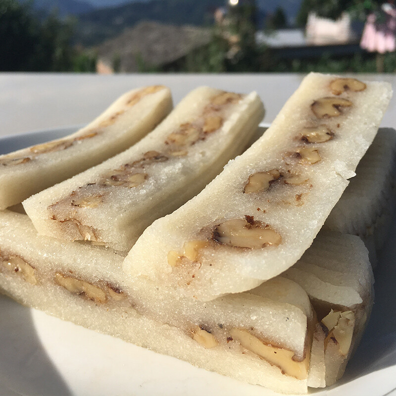 四川特产泸州叙永两河桃片糕湿桃片核桃片桃片桃片糕桂花味香甜味软桃