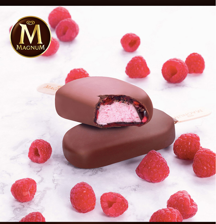 21支梦龙magnum红覆盆子双重脆层流心雪糕巧克力脆皮网红冰淇淋红