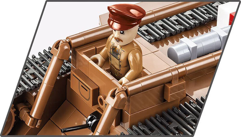 英国坦克cobi一战ft17英国mark i德国a7v坦克积木拼装玩具模型博物馆