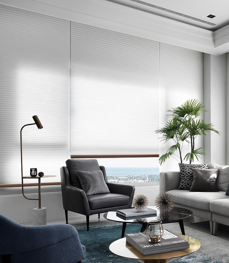 小米mi生态米家同款免打孔安装蜂巢日夜帘卧室客厅厨房电动百叶窗帘