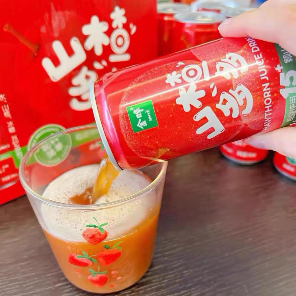 金晔山楂多多饮料山楂汁无添加剂酸甜解渴夏季饮品果汁饮料健康 金晔