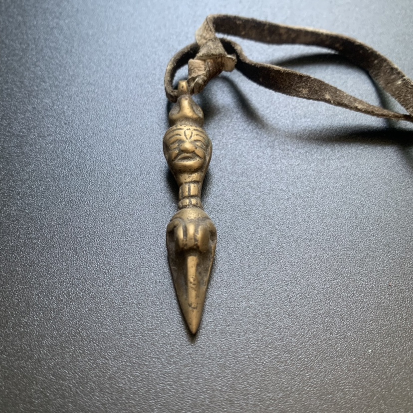 天铁金刚橛西藏手工天铁托甲金刚杵法器挂件藏式尼泊尔金刚橛吊坠佛珠