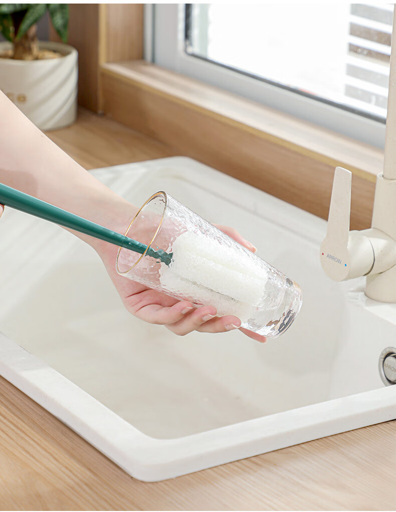 丝瓜瓤奶瓶刷丝瓜瓤杯刷家用洗杯子刷水杯清洁长柄洗奶瓶刷子无死角去