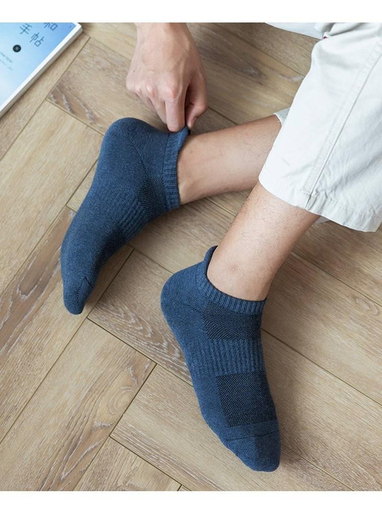 yanzixg5双装男士袜子男春夏季短袜排湿吸汗薄款袜低帮浅口运动透气