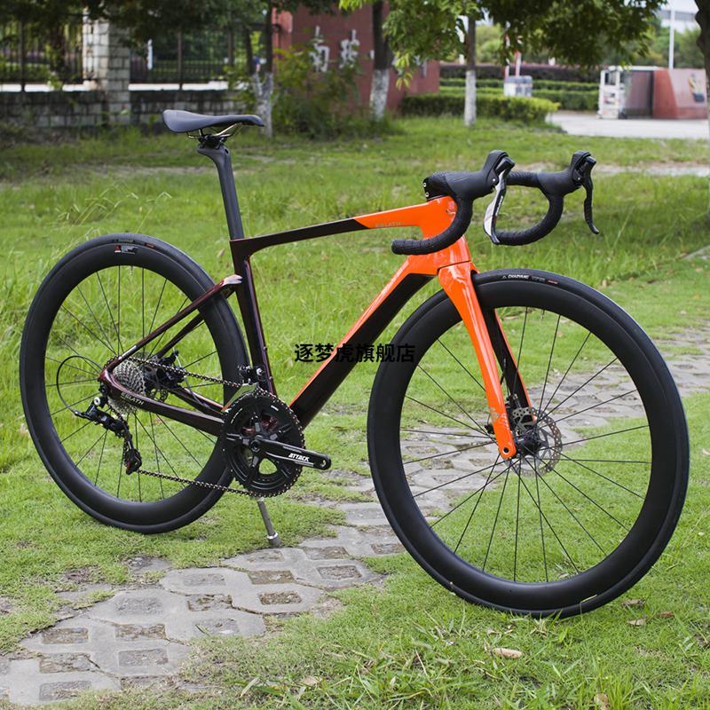 2022新款精灵公路车碳纤维碟刹车架24速自行车整车ees一体把综合赛车
