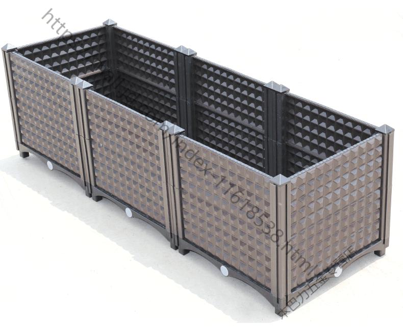 种植箱阳台种菜神器家庭蔬菜花盆楼顶盆栽特大长方形塑料花箱咖加深一