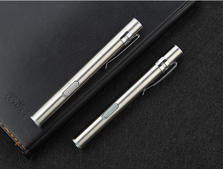 汁寒磐护眼小型眼科瞳孔笔灯口腔灯笔式手电筒小眼科usb充电手电筒