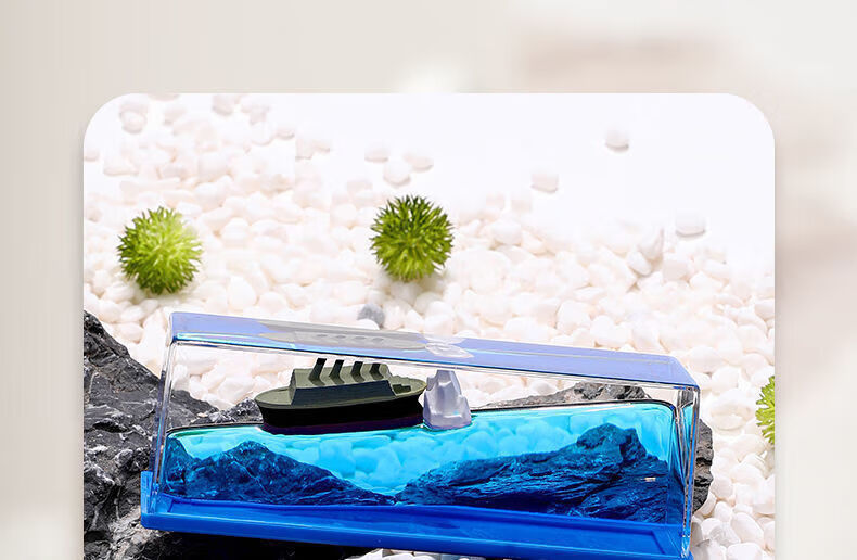 沉没的黑珍珠号 游轮游体漂流瓶摆件海盗船桌面礼品生日礼物沉没翻船