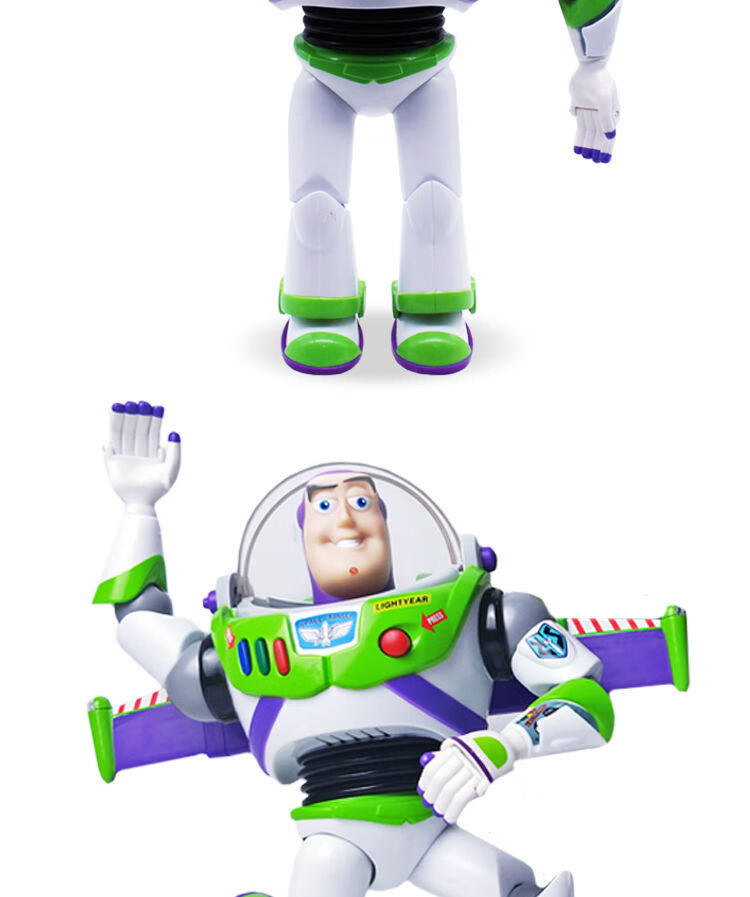 迪士尼disney儿童礼物迪士尼玩具总动员巴斯光年新黄标珍藏版人偶发声