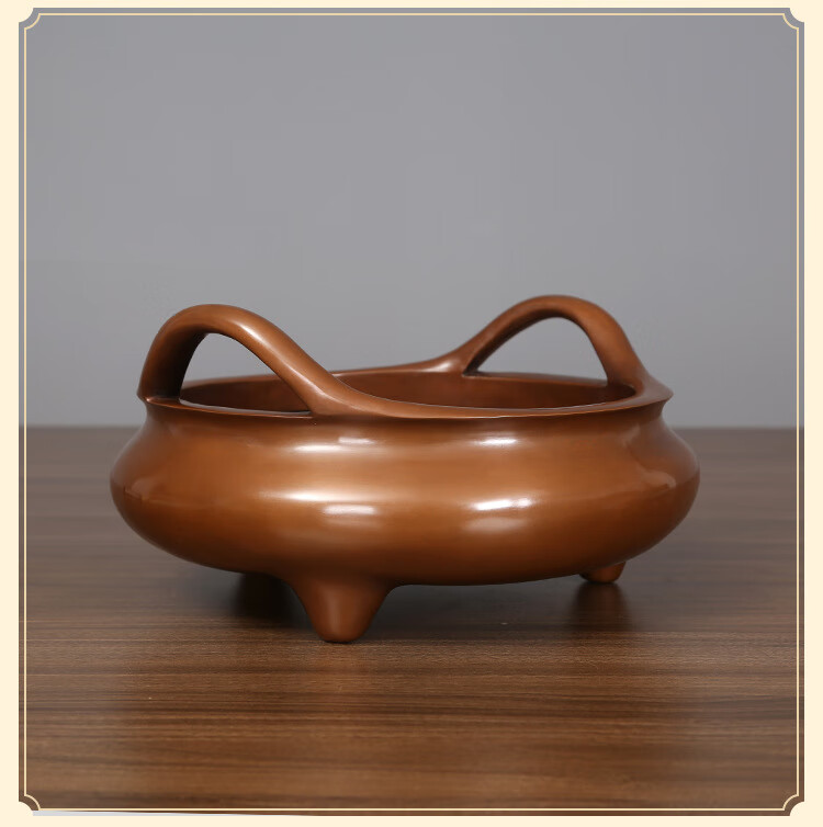 青铜时代 紫铜香炉紫铜香炉 仿古大明宣德炉 香道用品乔耳炉线香炉驰