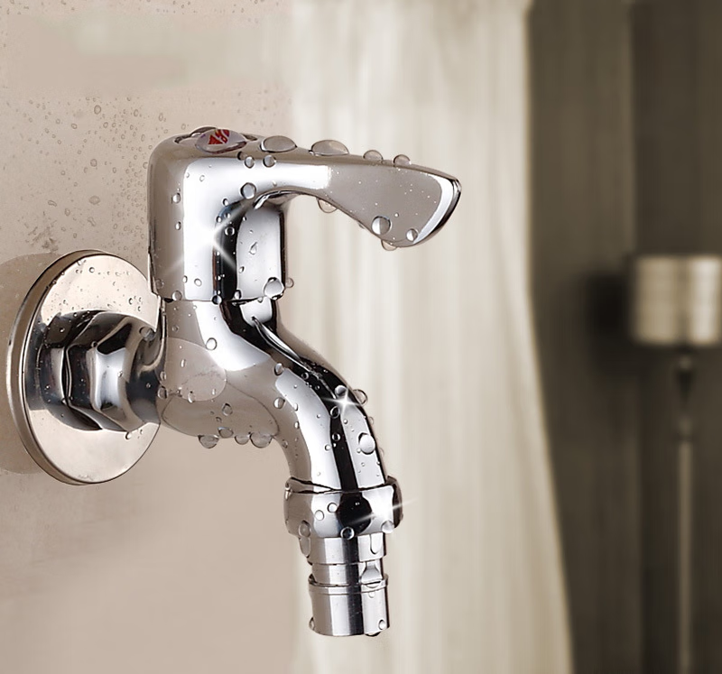 科勒(kohler)铜洗衣机龙头 防溅水龙头 快开加长水龙头 不锈钢水嘴 双