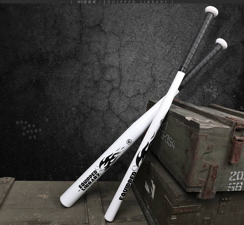 棒球棍刀we装备库棒球棍防身棍棒球棒合金钢棍子车载合法男女白色粗棒