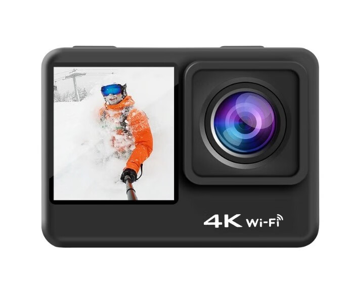 小米mi生态同款c1双屏4k60帧运动相机摩托车记录仪wifi触屏自媒体vlog