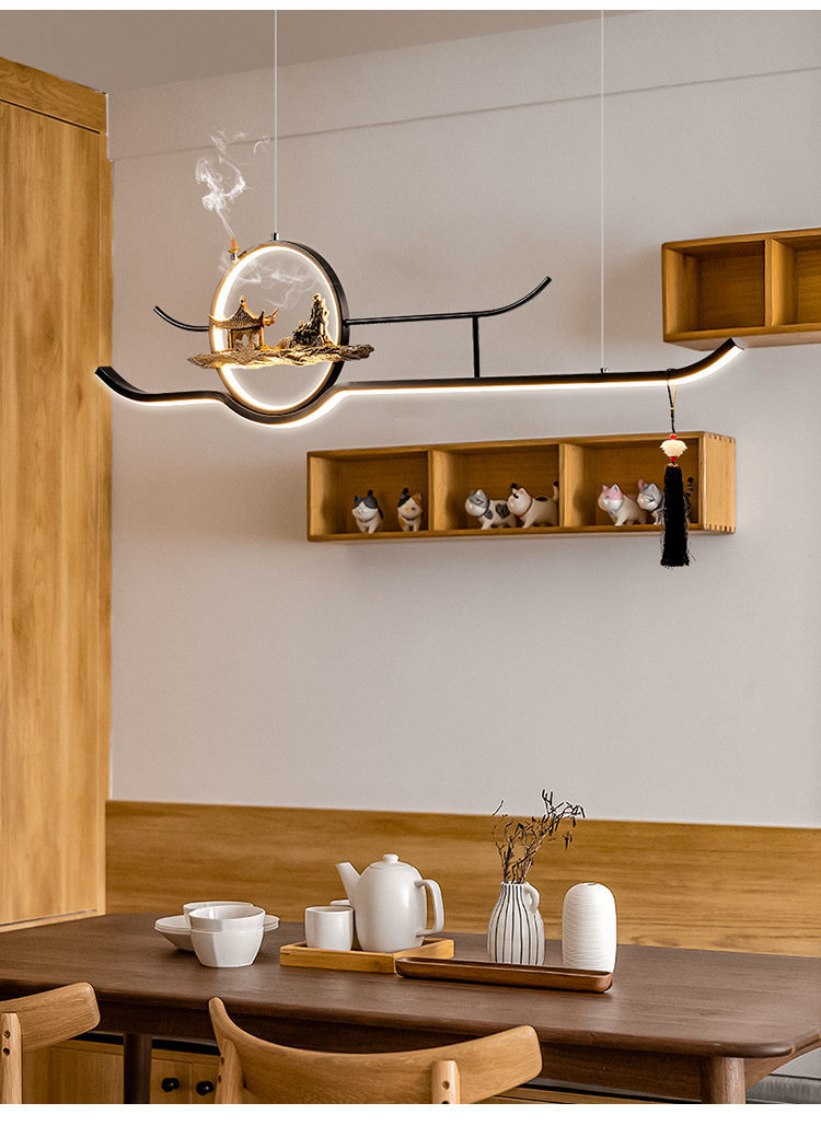小米mi生态米家通用新中式茶室吊灯禅意中国风茶桌餐厅书房茶台日式